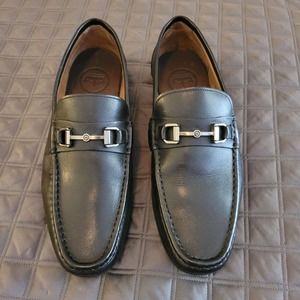 Peter Millar Crown Leather Bit Loafer (MEOF51) Black Mens US8 Retail $198 EUC